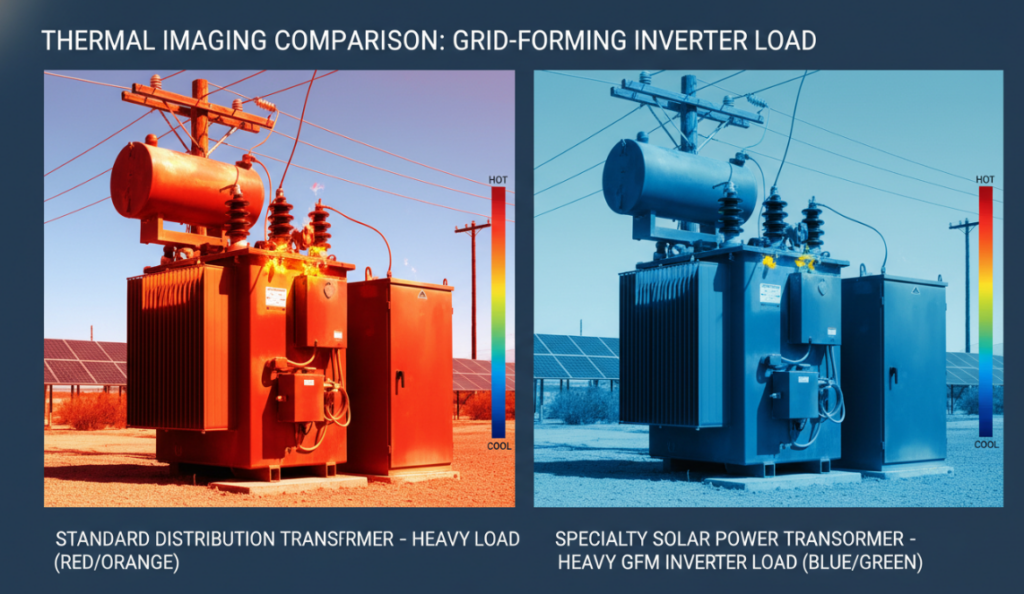 a thermal imaging comparison graphic