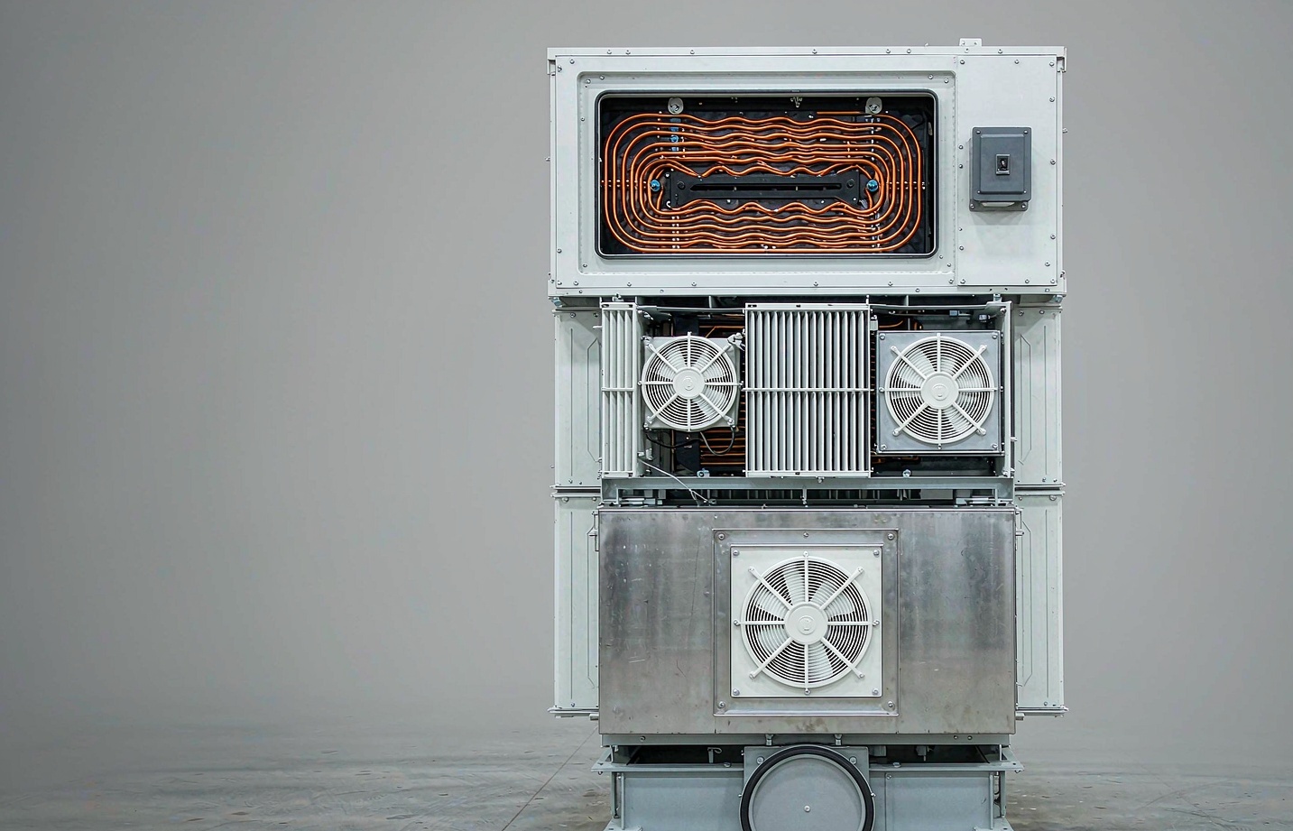 Dry-type power transformer in an industrial plant