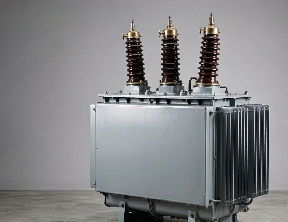 Large power transformer in an electrical substation